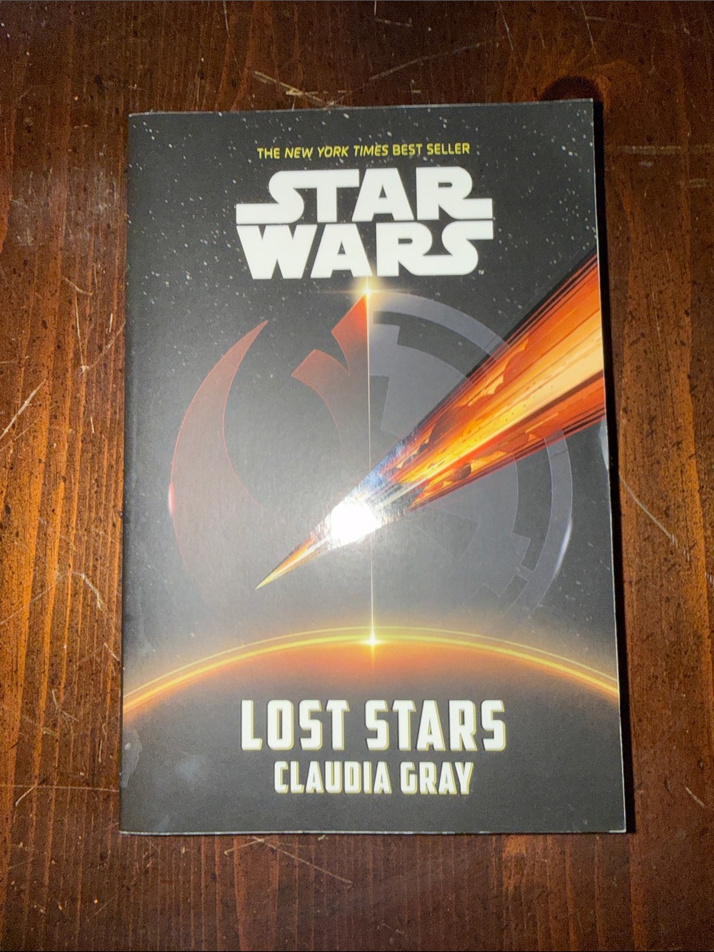 Star Wars paperback — black, orange, gold accents